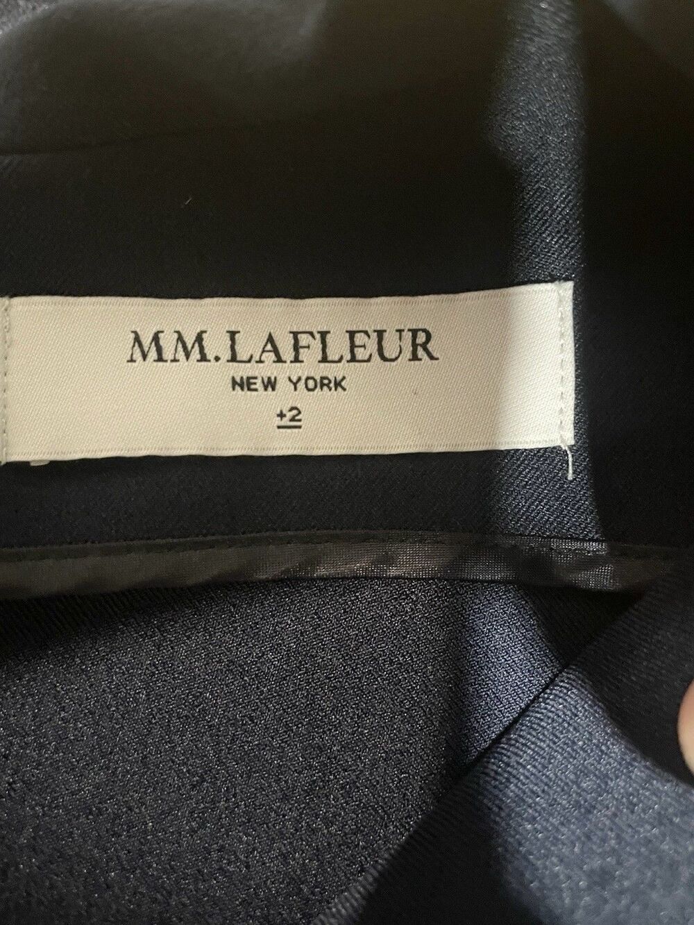 MM Lafleur Aditi WonderTex Dark Navy Blue Sheath Dress Careerwear Women Sz 2X - Picture 4 of 7